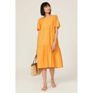 RTR Peter Som Marigold Tiered Midi Dress - size 4